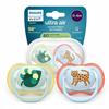 Baby Pacifier - Philips Avent - Ultra Air SCF087/02 - 0-6 Months - Orthodontic Silicone - Pack of 2 with Case