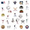 100Pcs Baseball Sticker Cartoon Graffiti Decorative Luggage Laptop Scooter Motorcycle Water Cup Waterproof Decal Toys Gifts