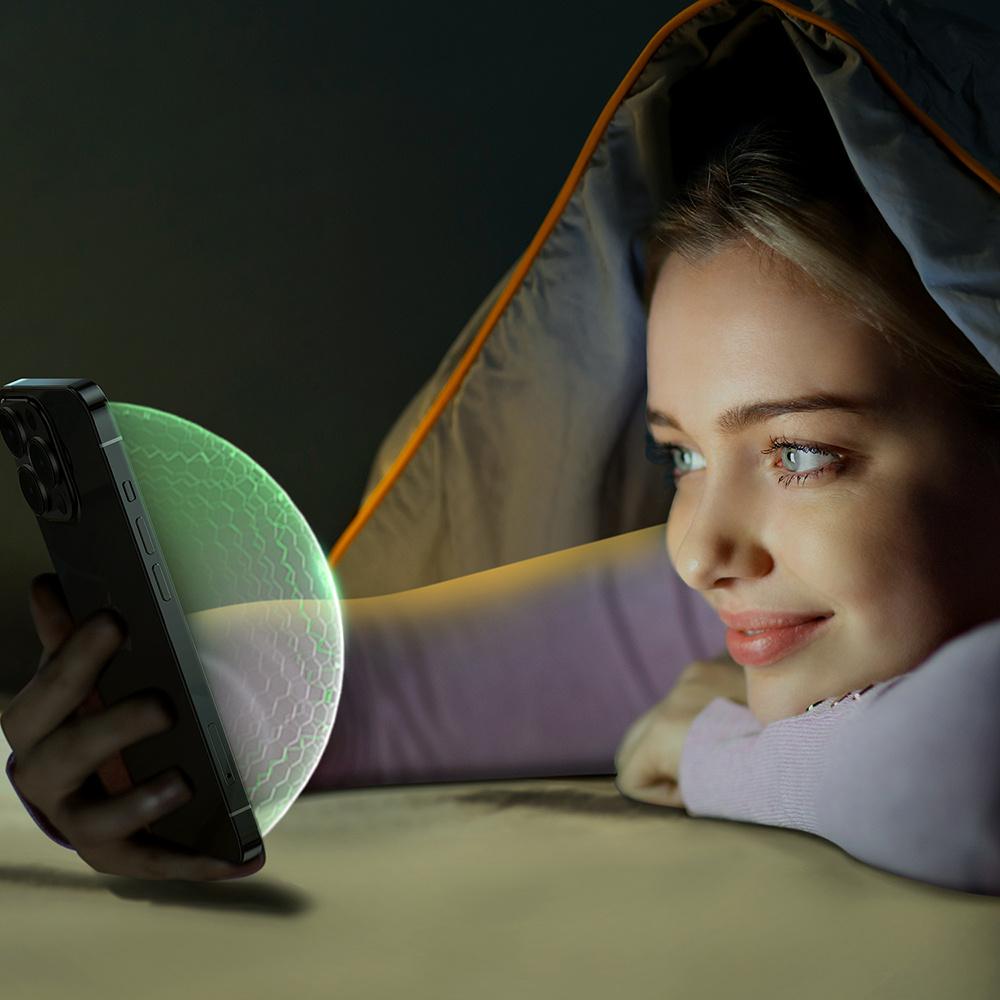 Joyroom Green Knight iPhone 14 Plus Tempered Glass - Full Screen & Blue Light Shield (JR-G03)