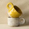 INS Ceramic Coffee Mug Splash Ink Design 250ML Tea Cup Irregular Simple Style Water Cup Office