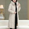 Plus Size XL-5XL Middle Age Women Long Coats Winter Parkas Hooded Thick Warm Elegant Women's Jackets