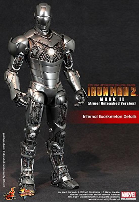 Movie Masterpiece Iron Man 2 Scale Figure Iron Man Mark II Unleashed 1/6 (Armor Version)