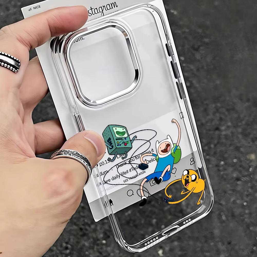 Hot Anime A-Adventures Times Phone Case For iPhone 17 Air 16 e 15 14 13 12 11 Pro Max Plus SE 2020 2022 Soft Back Cover