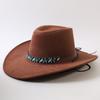 Popolare cappello western da cowboy a tesa larga classico europeo e americano per uomo e donna moda outdoor cappello da cowboy anti-sole cappello jazz