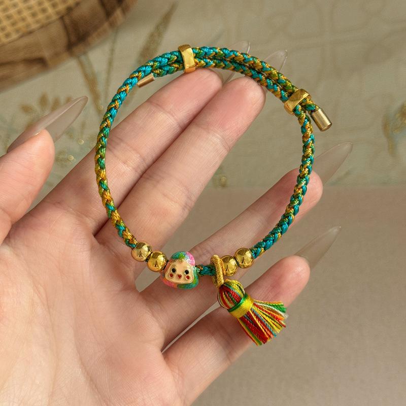 2026 Dragon Boat Festival Five-Color Adjustable Woven Bracelet for Women, Men, and Kids - New Style Gaokao Hand Jewelry