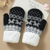 Fleece Lined Children's Mittens Double Layer Kids Warm Gloves New Winter Mittens  Winter Wear