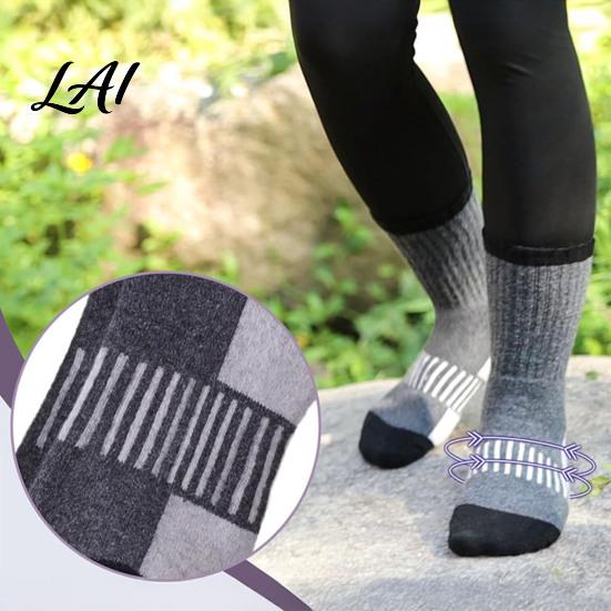 Cushioned Foot Support for Skiing Unisex Cotton Ski Socks Women Men Thermal Snowboard Socks Winter Non Slip Athletic Hosiery Warm Snowboarding