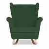 Fotel uszak Rene bujany skandynawski Family Meble sztruks zielony TOP
