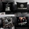 T-Ttokio H-Hotel Band Kissenbezug Natürlicher Leinen Bio-Stoff Beidseitiger Druck Sofa Heimdekoration Geschenk Kissenhülle