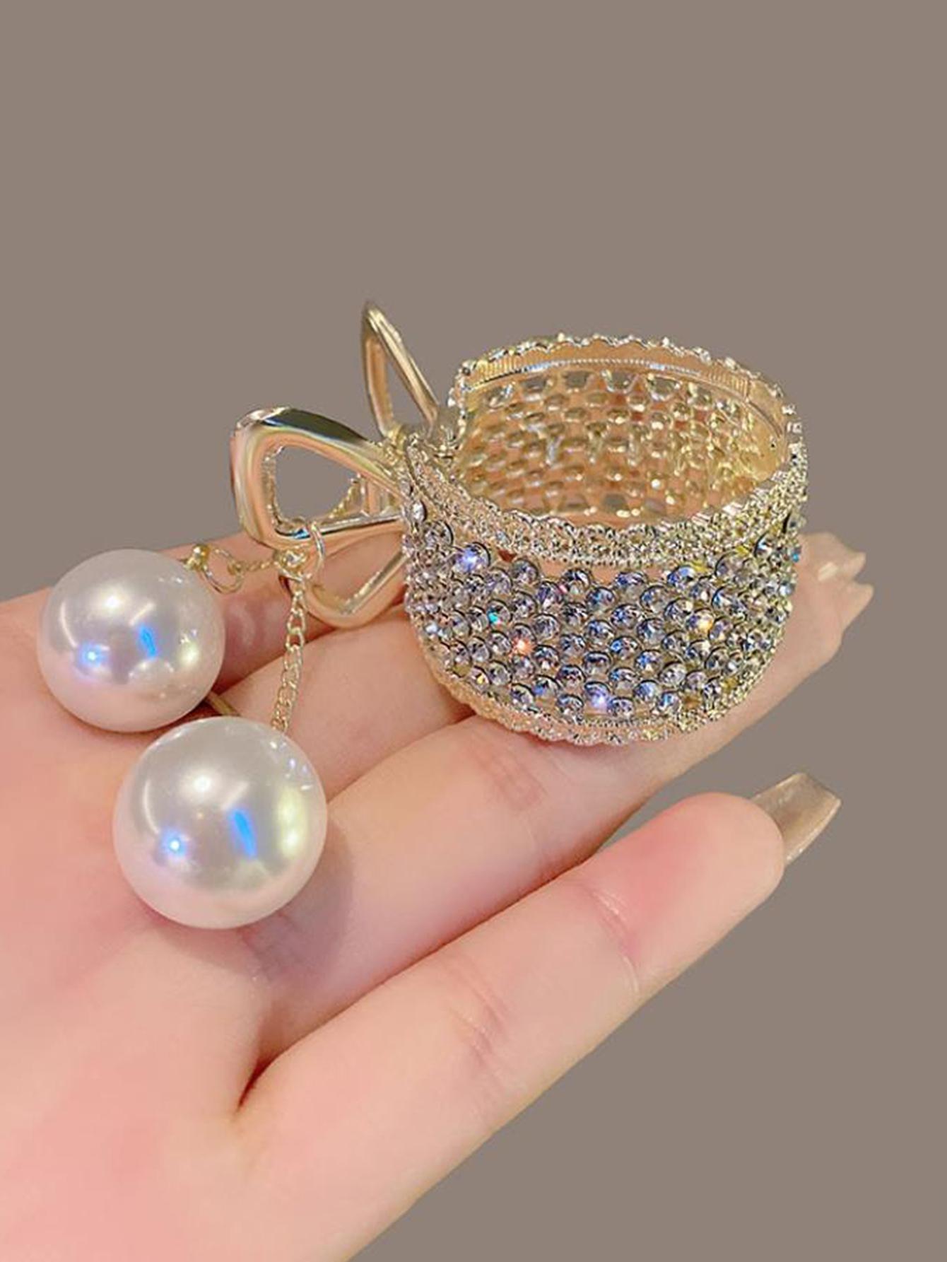 

1Pcs Fashion Brilliant Diamonds And Pearls Hair Clips For Women Hair Accessories