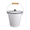 Enamel Bucket Ice with Lid Rustic Rice Container Liquid Storage Cans for Bridal