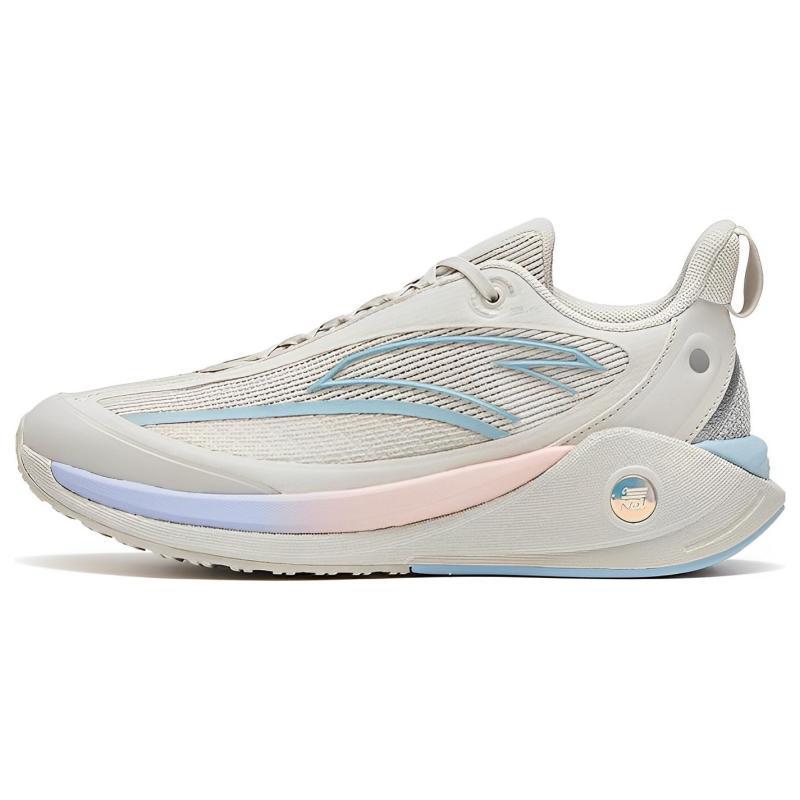 Anta C37 3.0 Anti-Slip And Wear-Resistant Breathable Low-Top Running Shoes Women's Gray Blue Pink Sneakers 922315537-2