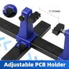 Combination Toolbox with Adjustable PCB Holder 360° Rotation Soldering Jig for Printed Circuit Board Repair and Assembly