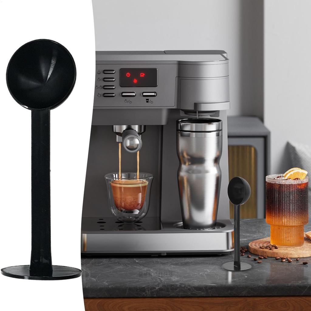 1pcs Espresso Machine Scoop And Tamper Coffee Measuring Pressing Scoop 2-in-1 Espresso Coffee Bean Spoon Tamping Scoop For Home