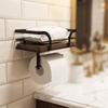 Wall Mounted Paper Towel Holder Wooden Paper Phone Holder Storage Rack Toilet Paper Holder  Hotel