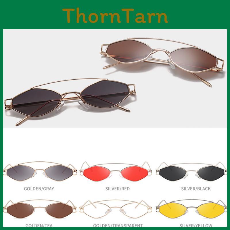 Timeless Women Vintage Sunglasses With Retro Small Metal Frame And Pc Lenses