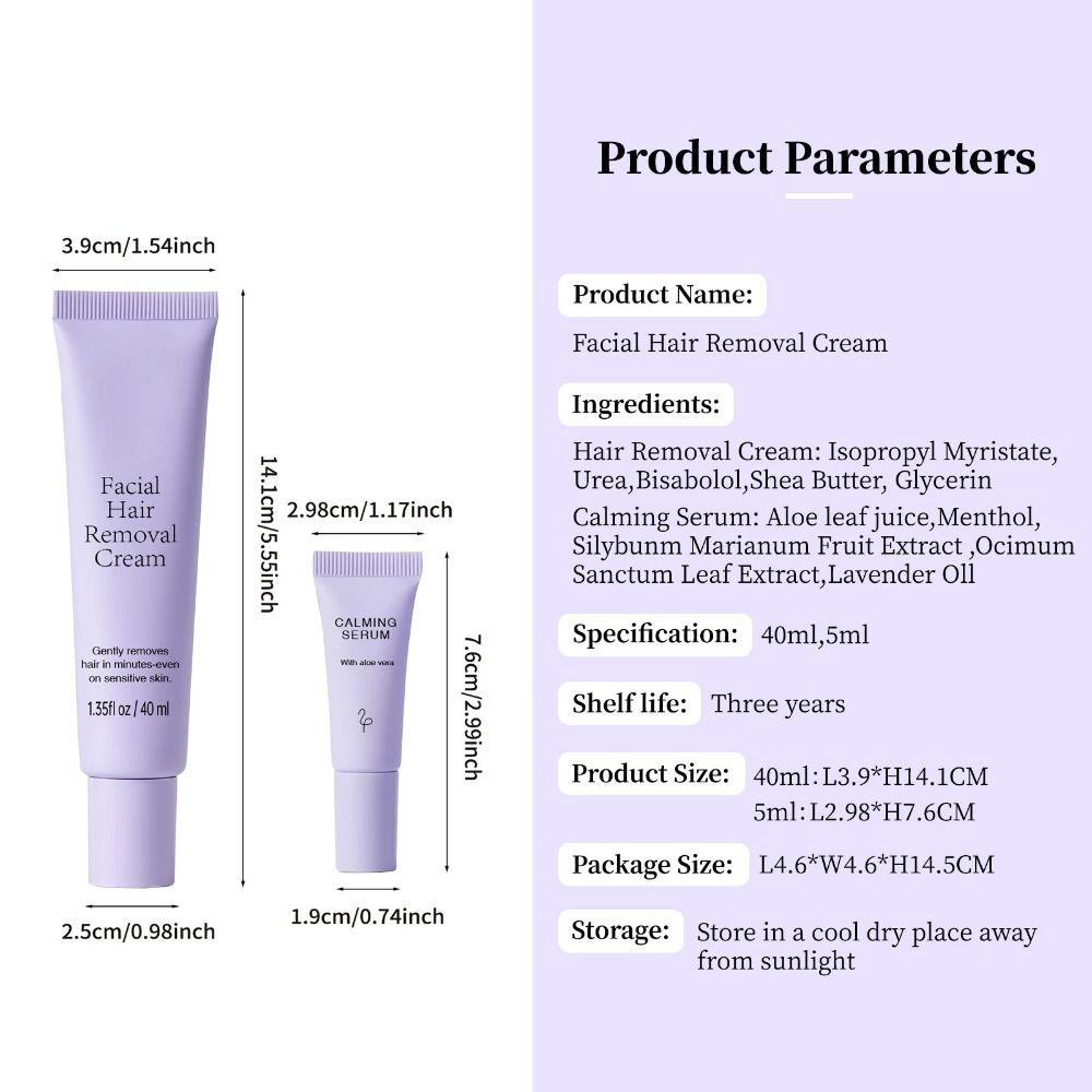 Non-irritating Hair Inhibitor Cream Nourish Depilatory Cream  Protect Pores