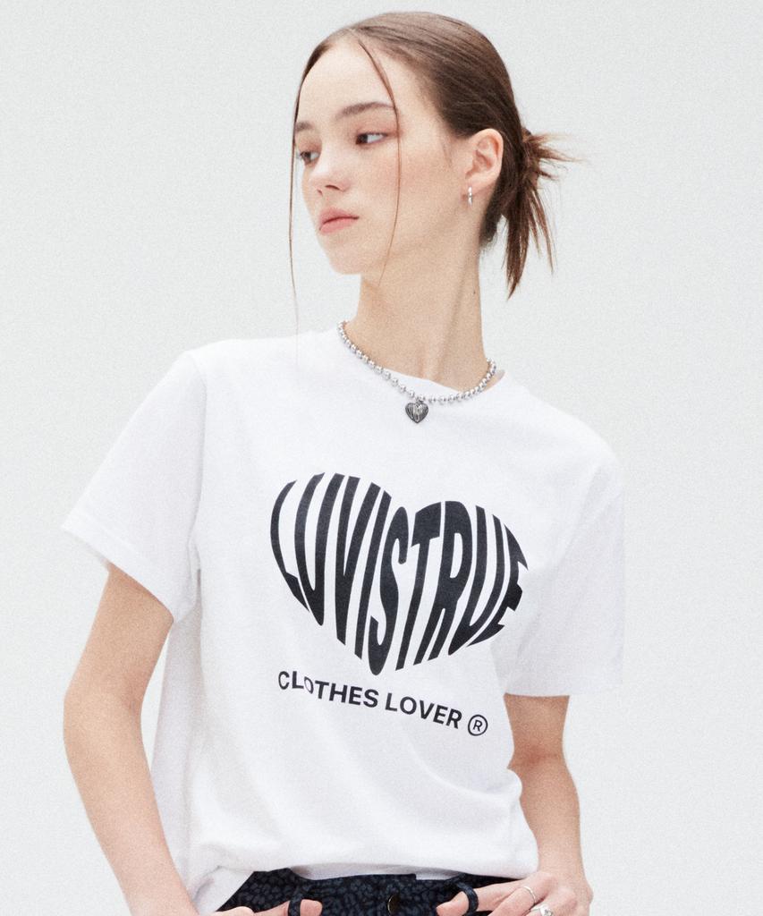 LUVISTRUE Su Heart Logo Tee(2Color)