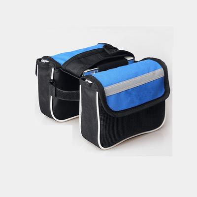 1pc Three Colours Bike Bags MTB Front Bags, Top Tube Bags Bike Double Bags Double Saddle Bags