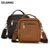 Men'S Genuine Leather Messenger Bag First Layer Cowhide Retro Simple And Versatile Men'S Shoulder Bag