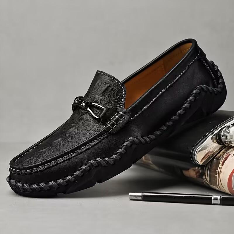 

High-quality Leather Casual Fashion Luxury Brand Men s Breathable Flat Shoes With Lace Oxford Comfortable Outdoor Running Shoes 38 чёрный