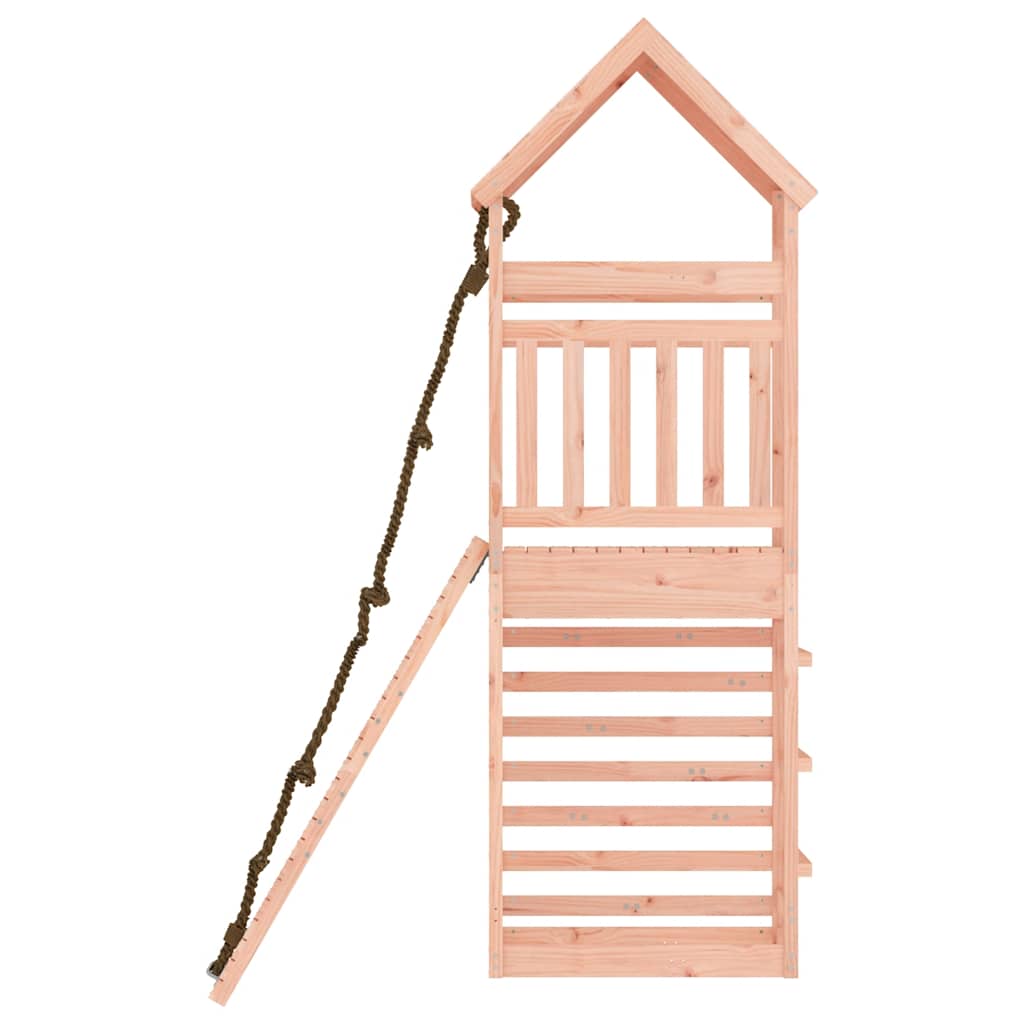 Play Tower with Climbing Wall Solid Douglas Fir Wood