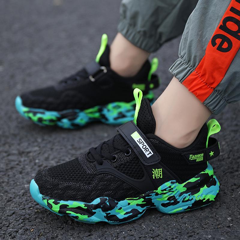 Casual sneakers voor kinderen Zomerjongen Meisje Lichte sportloopschoenen Holle ademende kinderen platte wandelschoenen Tienertennistrainer