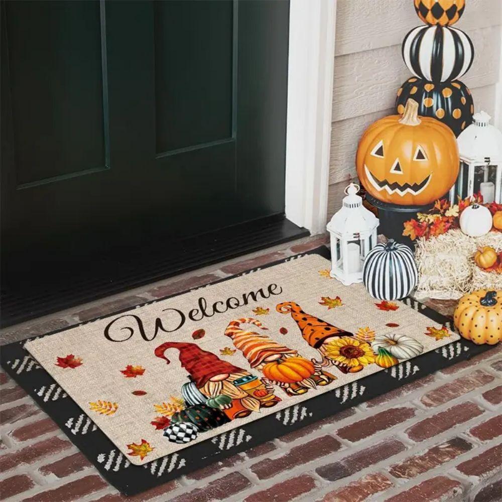Thanksgiving Autumn Entrance Doormat - Bathroom Absorbent Carpet, Easy-To-Maintain Home Decoration Carpet