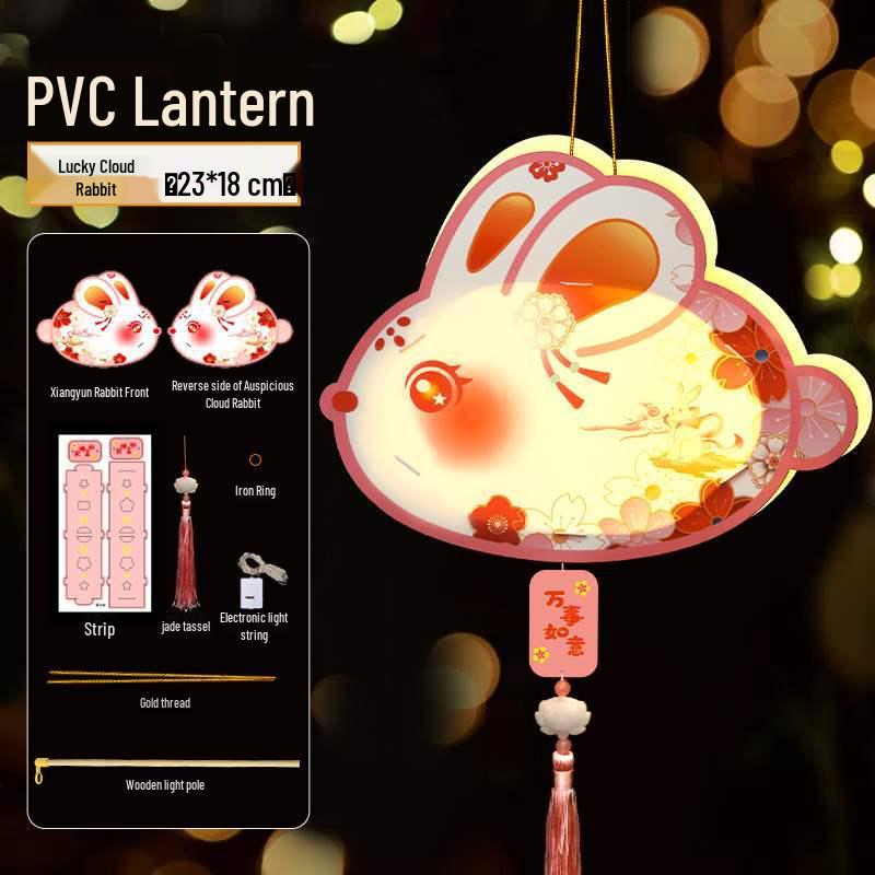 Children's Handheld Glowing Jade Rabbit Lanterns - Mid-Autumn Festival Decoration