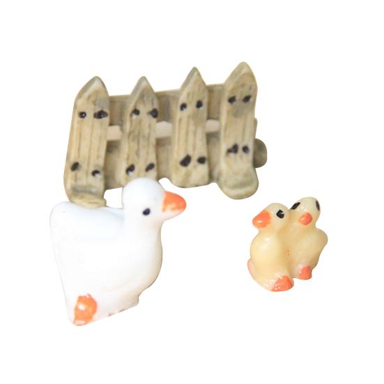 3 stk/sett Anime-figur Høy simulering Dekorativ Mini Actionfigur DIY-tilbehør til hage