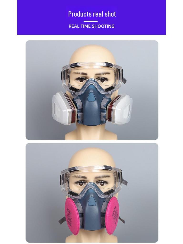 Silicone Gas Mask for Painting, Pesticides, Chemicals & Fire Protection