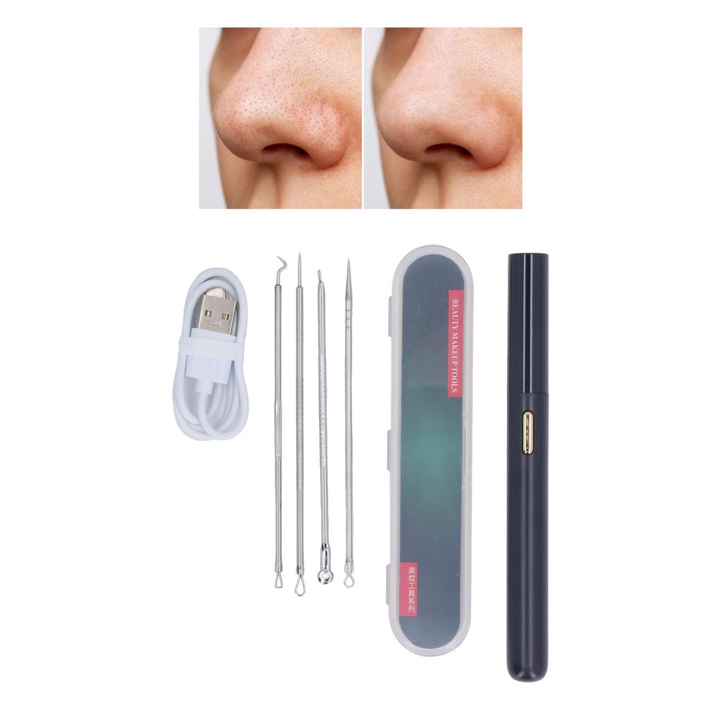 Visible Blackhead Remover HD Camera Pimple Popper Extractor Tool Kit Pore Cleaner Blemish Extraction