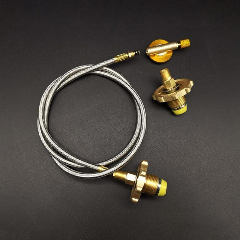 

Кемпінг Відкритий Пальник Заміна Подовжена трубка Адаптер Подовжений газовий шланг Подовжувач Аксесуари