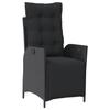 VidaXL Ensemble à Manger de Jardin avec Coussins 9 pcs, Table et Chaises avec Dossier Réglable, Meubles d'Extérieur, 3213325