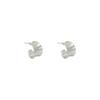 C-shaped wide-sided stud earrings, women's earrings, autumn and winter advanced mosquito coil disc ear clips, no ear piercings, advanced sense