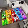 R Rainbows Friends Spielcharakter Druck Teppich rutschfest weich Boden Teppich Spielzimmer Schlafzimmer Geschenk Innen Wohnkultur