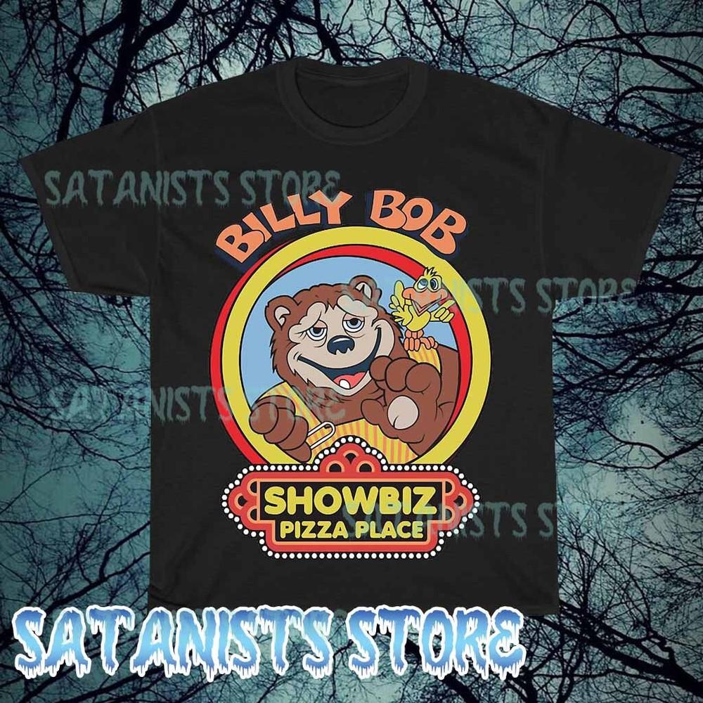 

New Showbiz Pizza billy bob Logo Men#039;s Tshirt funny size S to 5XL Unisex T-Shirt M