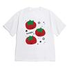 2026 New Cute Doodle Tomato Cat Korean Hangul Letter Print Tshirt Kawaii Aesthetic Clothes With Unisexy Korean