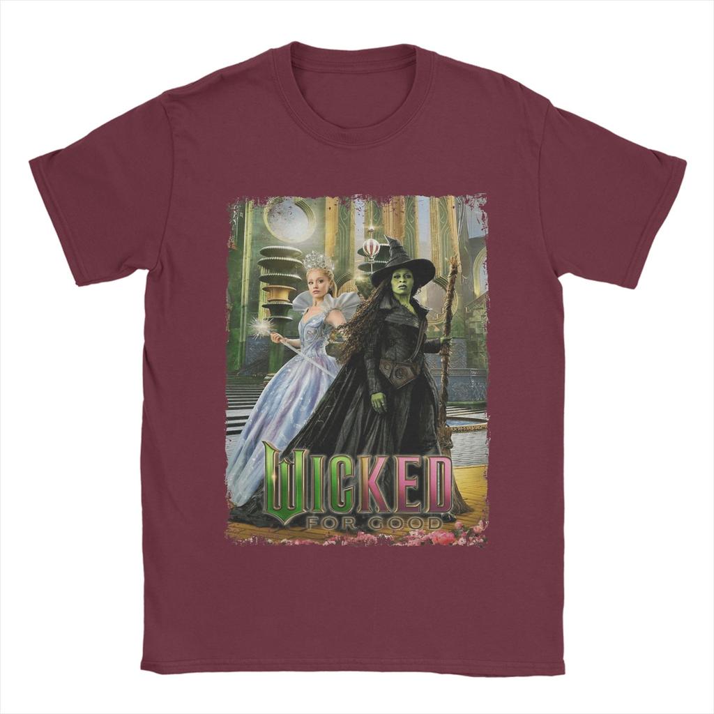 Aesthetic Wicked For Good Movie T Shirt Unisexs 100 Cotton Novelty TShirt Crewneck Tee Shirt Short Sleeve Tops Plus Size