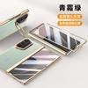 Applicable To Samsung Zfold7 Mobile Phone Case Film Integrated Lens Bracket Electroplating ZFold7 All-inclusive Anti-drop Center Shaft Leather Case