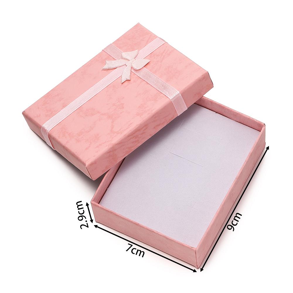 1pc High Quality Paper Ring Necklace Square Box Jewelry Necklace Earrings Rectangular Package Gift Box