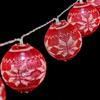 LED Ball Garland - KRIST+ - Krist+ - White and Red - 2 M - Ø 6 Cm