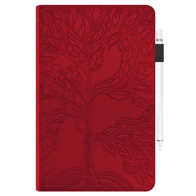 Compatible with Honor 9 / 12.1-Inch Tablet Case with Tree of Life Embossed Pattern, Built-in Stand, Shockproof Slim Folio Cover with Auto Sleep/Wake
