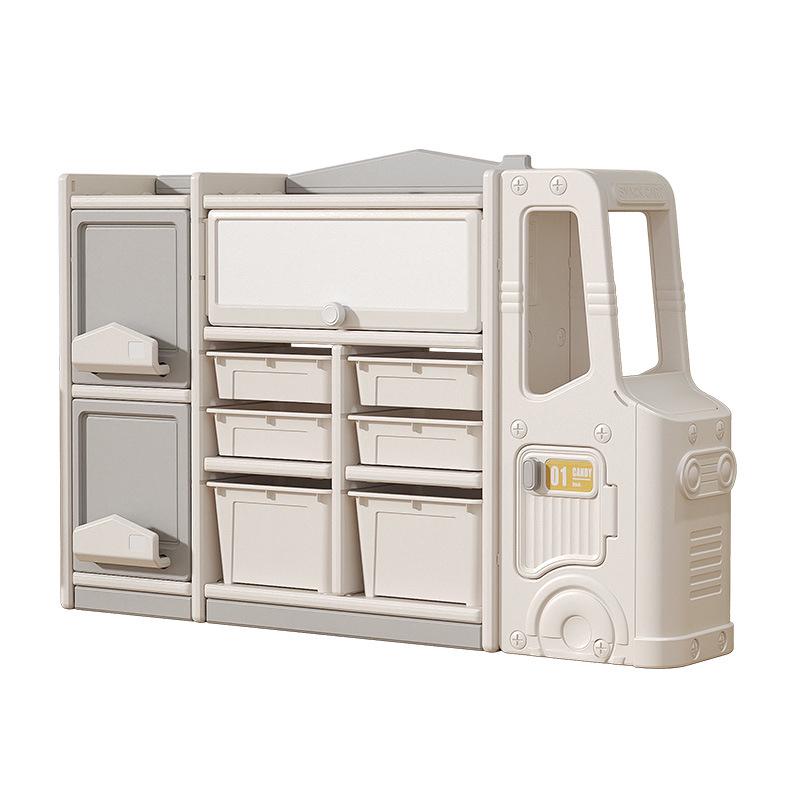 Children's Toy & Book Storage Rack - Plastic Organizer for Building Blocks, Small Cars, Sundries