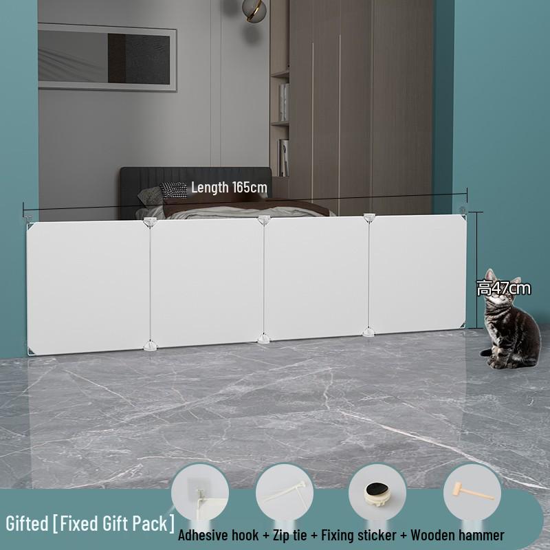 Indoor Pet Barrier: Dog & Cat Net Rail for Doorways and Balconies