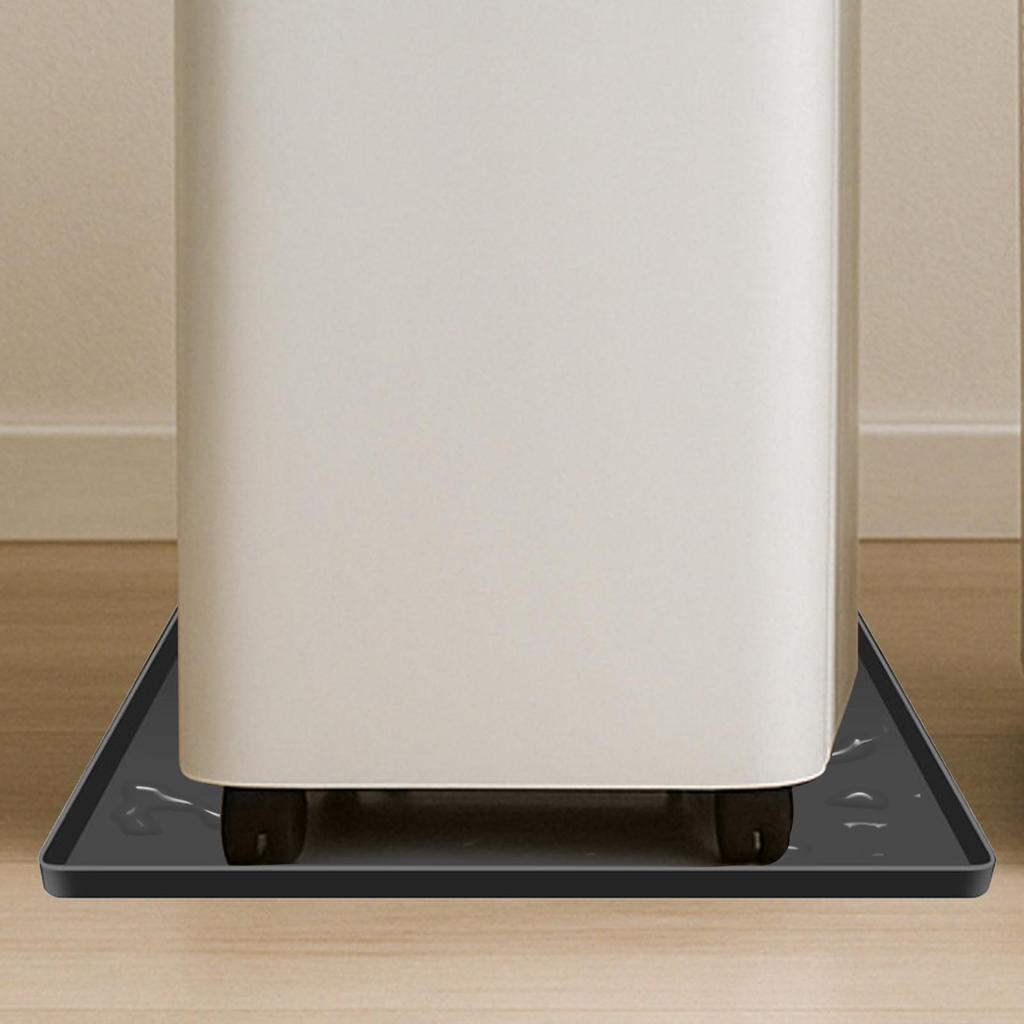 Bandeja Pequeña para Nevera Bandeja de Goteo Pequeña para Nevera Alfombrilla de Silicona Cuadrada Antiderrames Bandeja de Goteo Debajo del Electrodoméstico Refrigerador Reutilizable