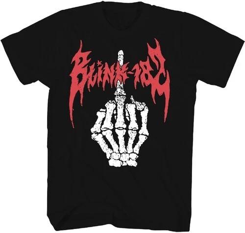 Blink 182 - Blink 182 - Skeleton Middle Finger T-Shirt - Large Black 10581011A3 XXL