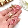 Ciondoli Gioiello Ciliegie Rosse Tridimensionali: Ciondolo Frutta in Lega per Braccialetti, Collane, Orecchini e Altro