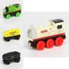 Colorful Wooden Magnetic Train Set For Kids With Interactive Push-pull Features