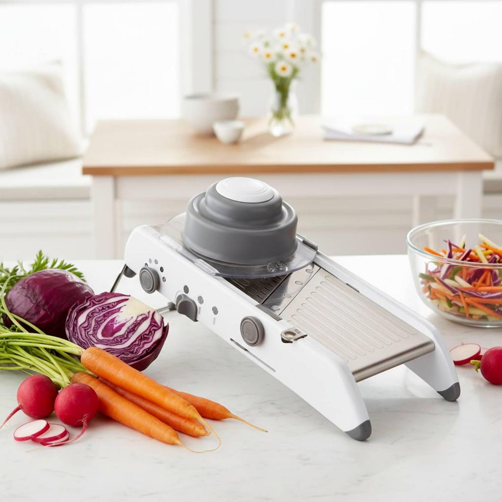 Stainless Steel Mandoline Slicers Multifunction Vegetable with Pusher Adjustable Manual